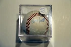 GEORGE SCOTT BOSTON RED SOX VINTAGE AUTOGRAPHED BASEBALL WITH SHOWCASE