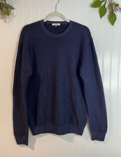 Paolo Pecora Milano Navy Wool Sweater Made In Italy