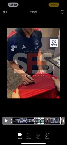 Matthijs de Ligt signed Shirt AFTAL EXACT VIDEO PROOF COA Man Utd Jersey RARE - Bild 2 von 4