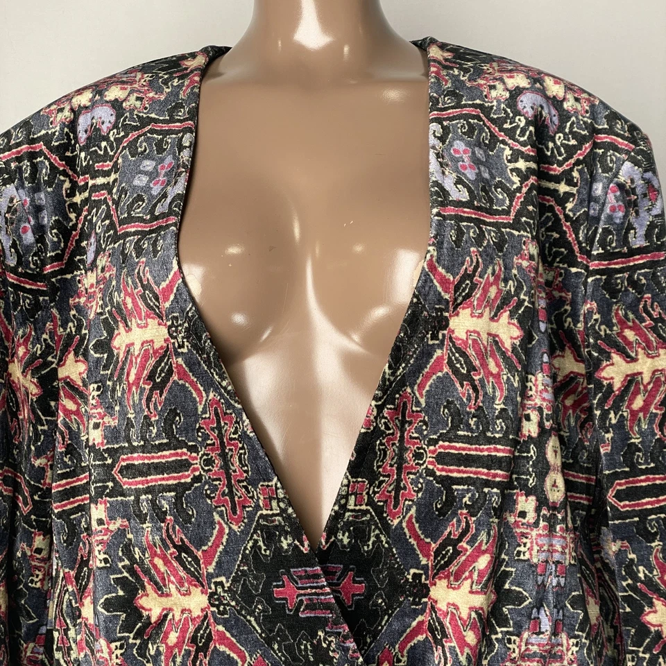 Chaqueta Blazer Isabel Marant Mujer Negra/Multi Talla 6 Estampado Vaklero Jacquard Foto 2 de 4