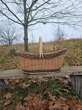 Extra Large Wicker Basket Handwoven Willow Rustic Harvest Storage Home Organizer