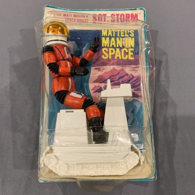 Vintage 1967 Mattel Sgt Storm astronaut, New on Card, Major Matt Mason, Space