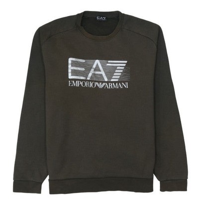 Emporio Armani EA7 Herren Schwarz Rundhals Sweatshirt M Classic Fit