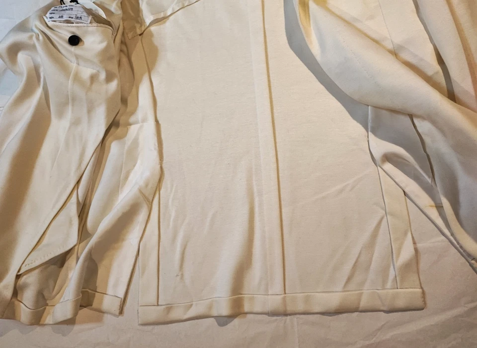 NWOT KITON KNT MENS HOODED WHITE JACKET CASHMERE COTTON SZ 48 EU 38 US (K8) - Image 3 of 4