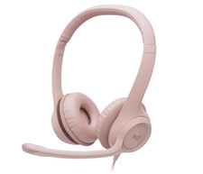 USB Koptelefoon Ruisonderdrukking Microfoon Roze Headset Logitech H390 Nieuw