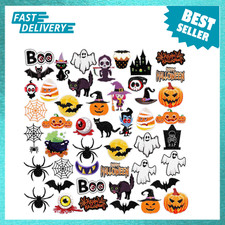 48 Pieces Halloween Embroidered Iron on Patches Assorted Styles for Clothing