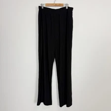 Antthony Black Stretch Dress Pants Womens Large Pull On