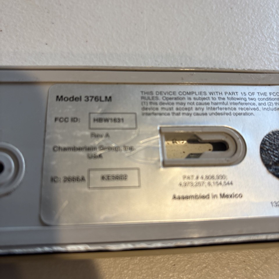 OEM Chamberlain Liftmaster 376LM Wireless Entry Keyless Keypad Purple ...