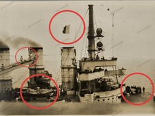 RARITÄT: Original Foto Panzerkreuzer EDGAR QUINET Frankreich Marine WWI