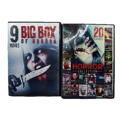 20 Feature Horror Collection & Big Box Of Horror DVD Lot - Missing Discs