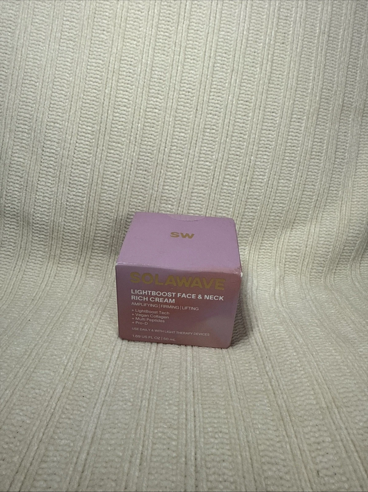 Solawave Lightboost Face & Neck Rich Cream 1.69 Fl Oz/50 Ml NEW/BOX