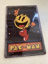 Pac Man Arcade 8 x 12 Metal Sign