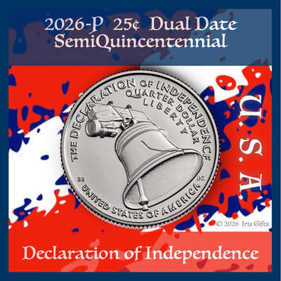 2026-PD SemiQuincentennial  Quarters / Declaration of Independence / PRESALE