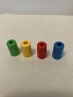 Trouble Board Game Replacement Pieces Parts 4 Multicolored Pieces