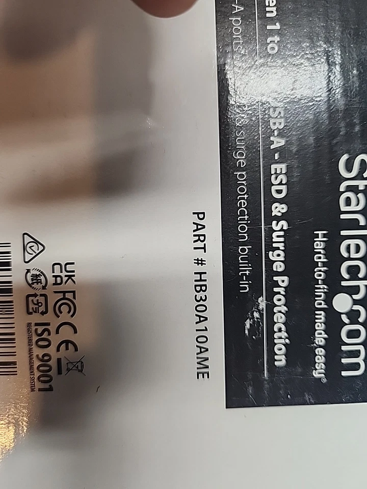 StarTech 10-Port Industrial USB 3.0 Hub HB30A10AME - Image 2 of 3