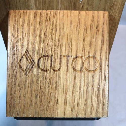 Cutco Wooden Knife Block Holder 7 Slot Storage - Oak - Picture 2 of 7