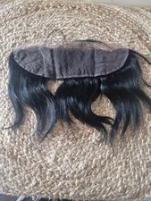 13X4 STRAIGHT LACE FRONTAL 10INCH BRAZILAN EAR TO EAR JET BLACK COLOUR 1 12AA