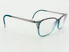 Silhouette SPX 1563 Eyeglasses FRAMES 6052 Purple 55[]15-135 Stripe Blue K978