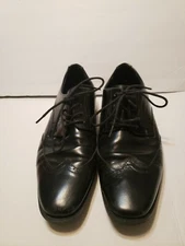 20160-001I STACY ADAMS TINSLEY Leather Quarter Lining Black Shoes