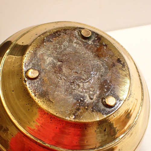 Antigua olla de latón oriental - jarrón - metalurgia - Imagen 7 de 16