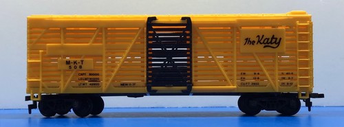HO Scale "MKT - The Katy" 508 Livestock Freight Train Car / # 13 - Picture 9 of 12