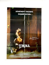 Troll Signed Original Horror Movie One Sheet Poster Phil Fondacaro Torok Rare ! Troll Signed Original Horror Movie One Sheet Poster Phil Fondacaro Torok Rare !