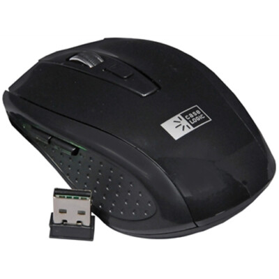 Case Logic Mouse, Optical Wireless Mouse with 800DPI Optical Sensor, Black