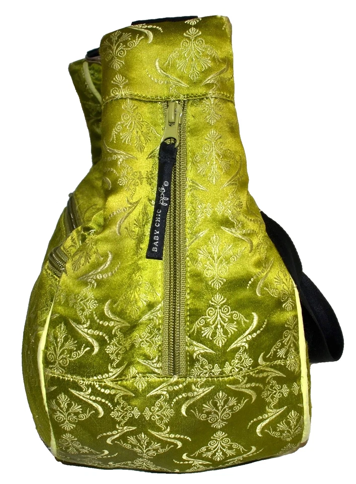 Petunia Pickle Bottom Lime Silk with Changing Cloth Crossbody Bag - Image 4 of 4