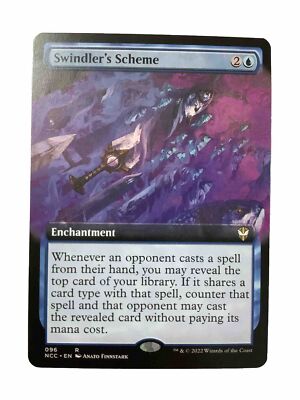 MTG NCC: Swindler's Scheme (Enchantment) Extended Art Rare 096