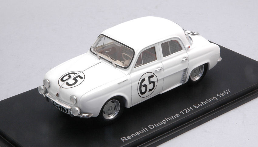 1:43 Spark Renault Dauphine #66 12H Sebring 1957 ere J.Lucas Red S5220 Model