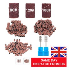 100pcs 80"/120"/180" Nail Art Sanding Bands Gel Polish Remover for Electric Nail