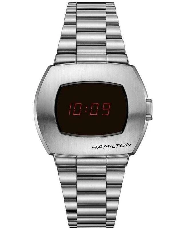 New Hamilton PSR Digital Quartz Digital Stainless Steel Men s Watch H52414130