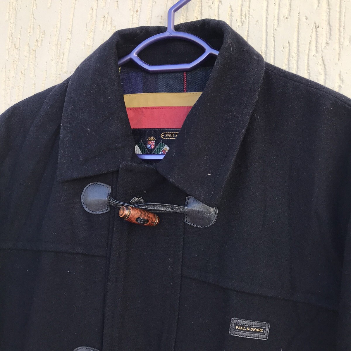 VINTAGE PAUL & SHARK Duffle Coat wool winter Jacket OVERCOAT VINTAGE PAUL & SHARK Duffle Coat wool winter Jacket OVERCOAT