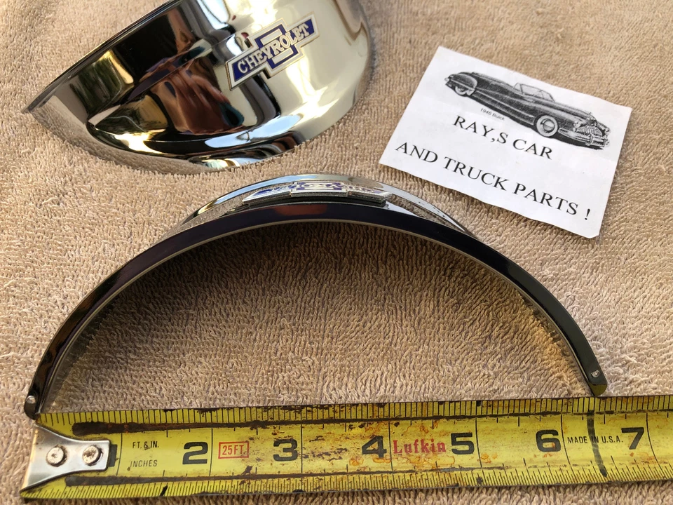 NOVO 40 41 47 48 49 50 51 52 53 54 CHEVY 7 POLEGADAS ESTILO VINTAGE VISEIRA DE LUZ DE CABEÇA - Imagem 4 de 4
