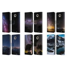 OFFICIAL PATRIK LOVRIN NIGHT SKY LEATHER BOOK WALLET CASE FOR MOTOROLA PHONES