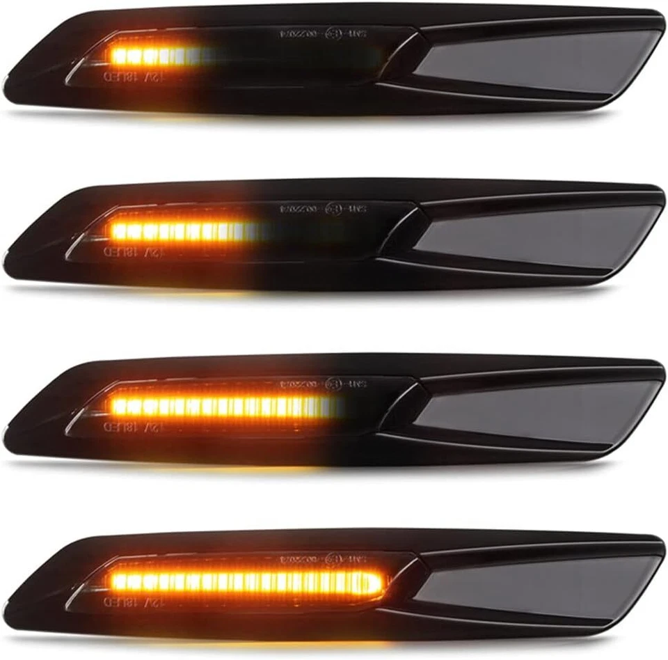 LENTE DE HUMO LED Guardabarros Luz de señalización lateral Lámpara de señal de giro para BMW E90 E91 E92 E93 Foto 3 de 4