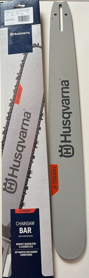 Husqvarna X-TOUGH 18"" 3/8 058 Solid Guide Bar 596690868 for 592 572 565 372 etc
