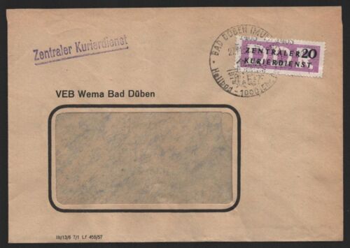 B14200 DDR ZKD Brief 1957 11 1405 Eilenburg VEB Wema Bad Düben  an nach Berlin O - Bild 1 von 2