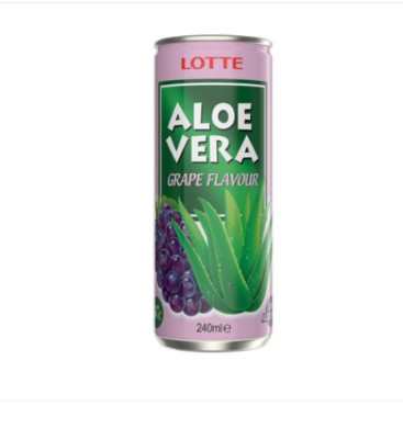 Softdrink Lotte Aloe Vera Drink Traube Getränk  240ml Vegan 3 Varianten