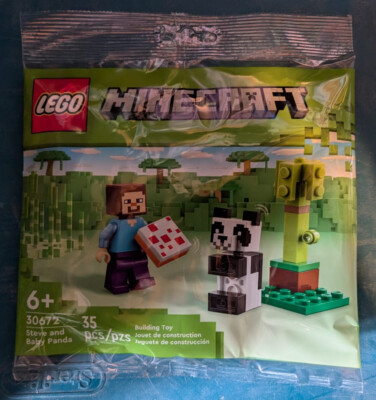 LEGO Minecraft 30672 Steve Baby Panda 35 PCS Poly bag
