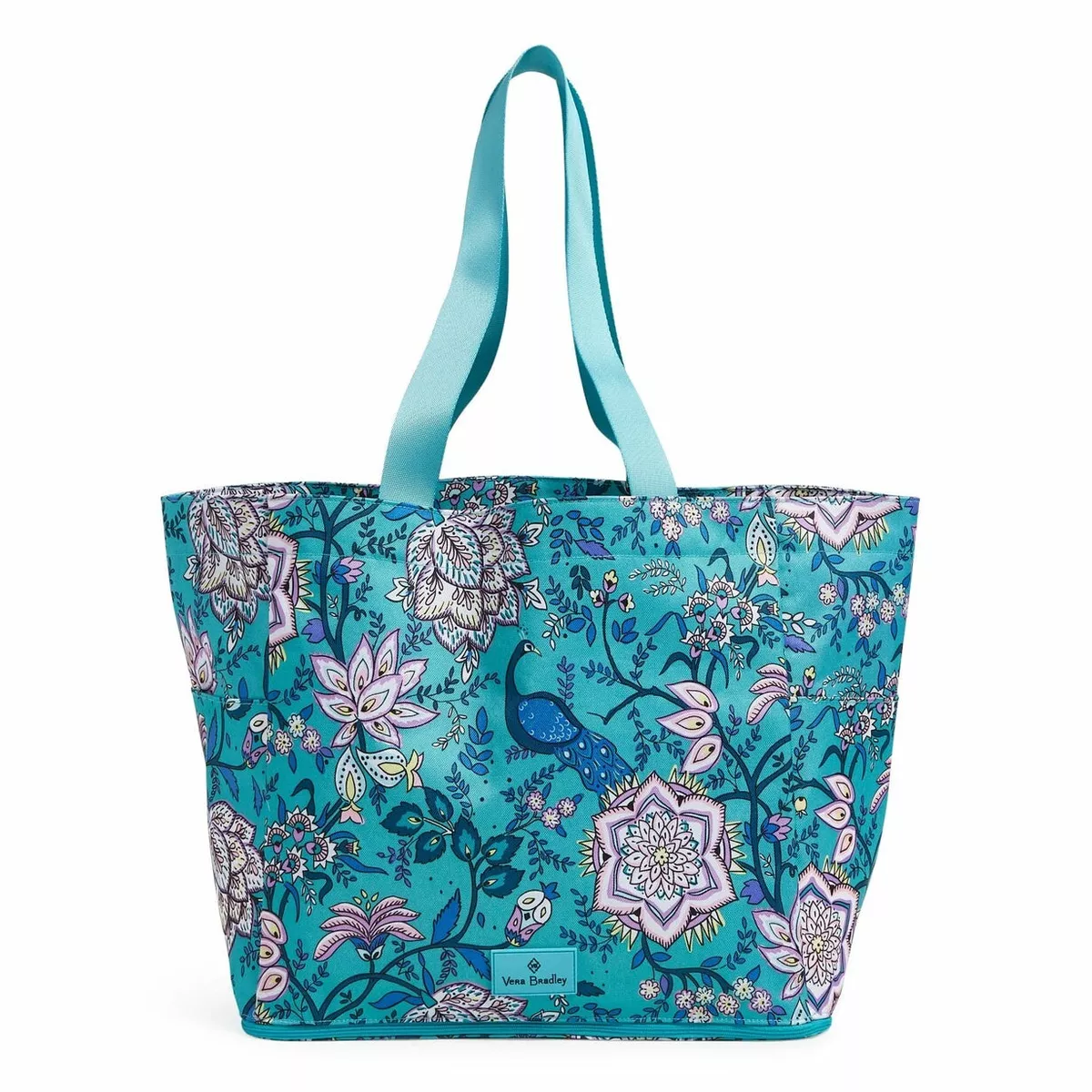 NWT Vera Bradley Lighten Up Deluxe Family Tote Large Peacock