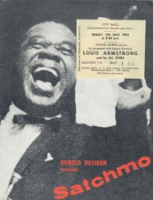 LOUIS ARMSTRONG & ALL STARS (1962 PROGRAMME / TICKET / FLYER) SIGNED AUTOGRAPHS