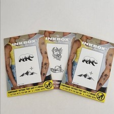 Set of Three 3 Inkbox Temporary Tattoos 1-2 Weeks Factory Sealed Halloween