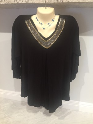 EllumiNation By Nikki Parker Women s Blouse Top