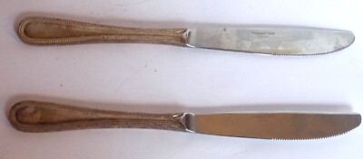 Towle Gold EPS Beaded Antique Stainless - 2 pieces - China