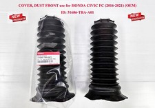 Front Dust Cover Rubber For 2016-2021 Honda Civic