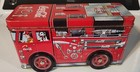 Vintage Coca-Cola Tin Fire Truck Piggy Bank On Wheels Dalmation  — photo 2