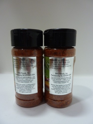 Lot Of 2 New Sealed Bottles Weber TAILGATE Seasoning 3.7 oz EACH EXP.2029 - Picture 2 of 3