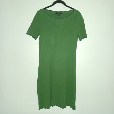 green ann taylor dress Ann Taylor LOFT Sage Green Cotton Empire Waist Dress main image 1