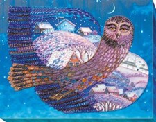 Bead embroidery kit On the wings of the night needlework kit beadwork pattern